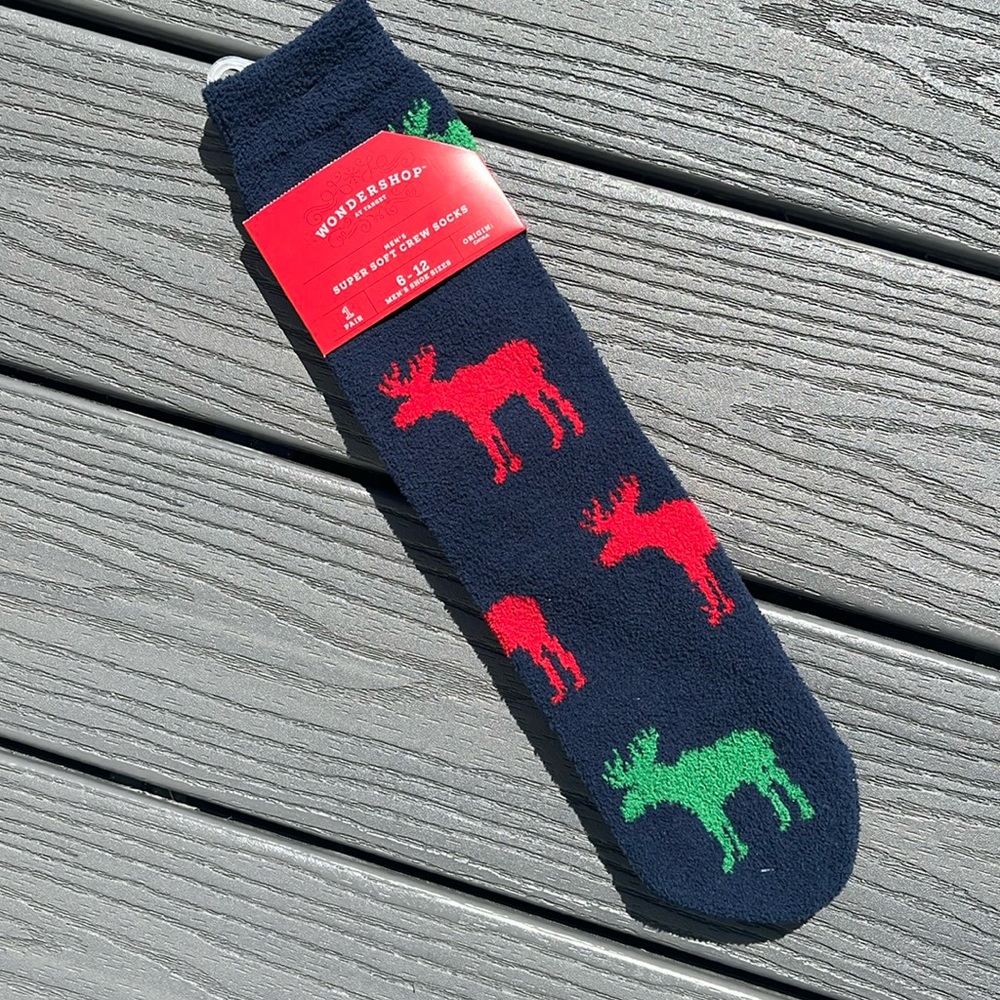 Reindeer Soft Crew Socks